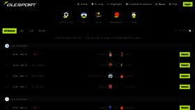 What Olesport.live website looked like in 2022 (3 years ago)