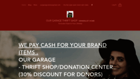 What Ourgarage.store website looked like in 2022 (1 year ago)