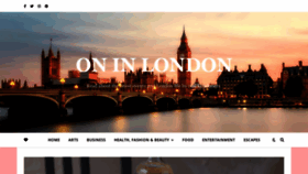 What Onin.london website looked like in 2022 (1 year ago)