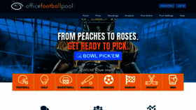 What Officefootballpool.com website looked like in 2022 (1 year ago)