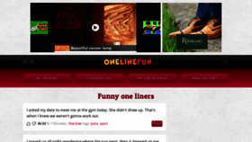 What Onelinefun.com website looked like in 2022 (1 year ago)