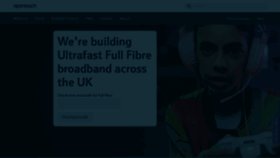 What Openreach.co.uk website looked like in 2022 (1 year ago)