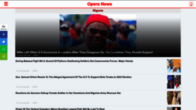 What Opera.news website looked like in 2022 (1 year ago)