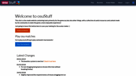What Osustuff.org website looked like in 2023 (1 year ago)