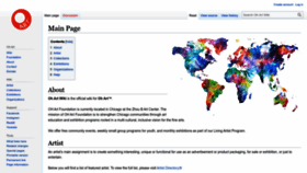 What Ohart.wiki website looked like in 2023 (1 year ago)