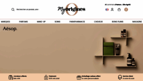 What Origines-parfums.com website looked like in 2023 (1 year ago)