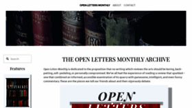 What Openlettersmonthly.com website looked like in 2023 (1 year ago)