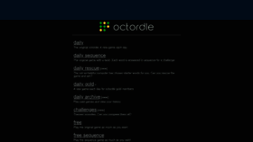 What Octordle.com website looked like in 2023 (1 year ago)