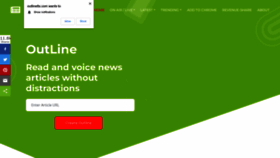 What Outlinetts.com website looked like in 2023 (1 year ago)