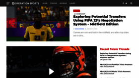 What Operationsports.com website looked like in 2023 (1 year ago)