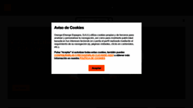 What Orange.es website looked like in 2023 (1 year ago)