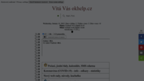 What Okhelp.cz website looked like in 2023 (1 year ago)