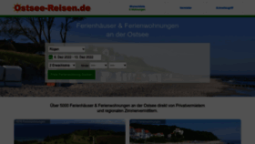 What Ostsee-reisen.de website looked like in 2023 (1 year ago)
