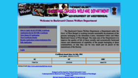 What Oldsite.castcertificatewb.gov.in website looked like in 2023 (1 year ago)
