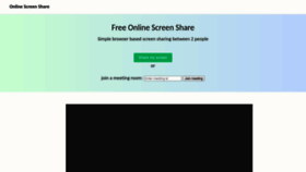 What Onlinescreenshare.com website looked like in 2023 (2 years ago)