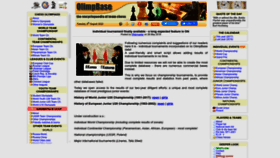 What Olimpbase.org website looked like in 2023 (1 year ago)