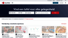 What Opentable.nl website looked like in 2023 (1 year ago)