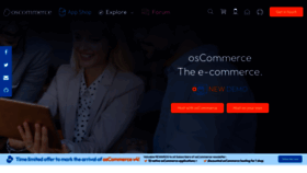 What Oscommerce.com website looked like in 2023 (1 year ago)