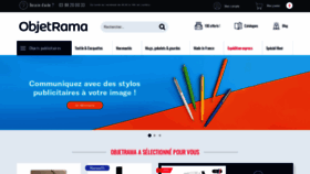 What Objetrama.fr website looked like in 2023 (1 year ago)