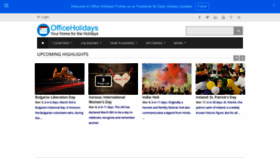 What Officeholidays.com website looked like in 2023 (1 year ago)