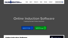 What Onlineinduction.com website looked like in 2023 (1 year ago)