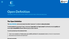 What Opendefinition.org website looked like in 2023 (1 year ago)