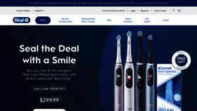 What Oralb.com website looked like in 2023 (1 year ago)