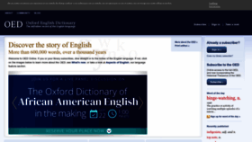 What Oed.com website looked like in 2023 (1 year ago)