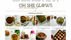 What Ohsheglows.com website looked like in 2023 (1 year ago)