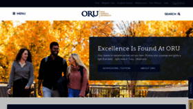 What Oru.edu website looked like in 2023 (1 year ago)