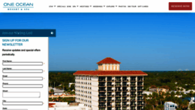 What Oneoceanresort.com website looked like in 2023 (1 year ago)