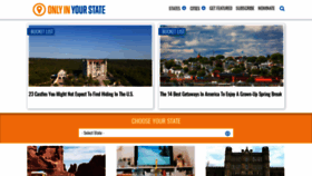 What Onlyinyourstate.com website looked like in 2023 (1 year ago)
