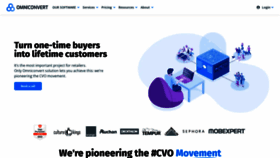 What Omniconvert.com website looked like in 2023 (1 year ago)