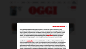 What Oggi.it website looked like in 2023 (3 years ago)