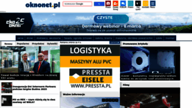 What Oknonet.pl website looked like in 2023 (1 year ago)