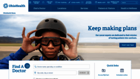 What Ohiohealth.com website looked like in 2023 (2 years ago)