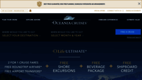 What Oceaniacruises.com website looked like in 2023 (1 year ago)