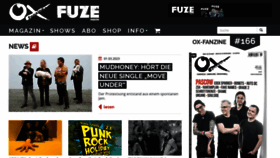 What Ox-fanzine.de website looked like in 2023 (1 year ago)