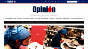 What Opinion.com.bo website looked like in 2023 (1 year ago)