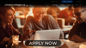 What Ontariocolleges.ca website looked like in 2023 (1 year ago)