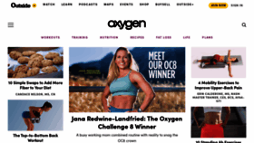 What Oxygenmag.com website looked like in 2023 (1 year ago)