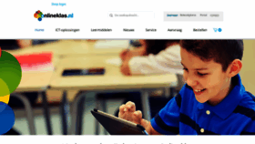 What Onlineklas.nl website looked like in 2023 (1 year ago)