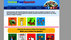 What Onlinefreespanish.com website looked like in 2023 (1 year ago)