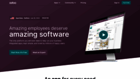 What Odoo.com website looked like in 2023 (1 year ago)