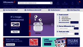What Officeworks.com.au website looked like in 2023 (1 year ago)