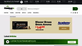 What Outdoorchannel.com website looked like in 2023 (1 year ago)