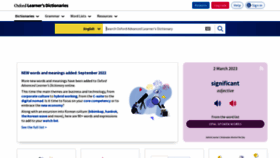 What Oxfordadvancedlearnersdictionary.com website looked like in 2023 (1 year ago)
