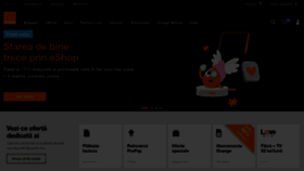 What Orange.ro website looked like in 2023 (1 year ago)