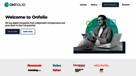 What Onfolio.com website looked like in 2023 (1 year ago)