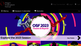 What Osfashland.org website looked like in 2023 (1 year ago)
